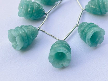 Amazonite Carving Bell Shape Beads