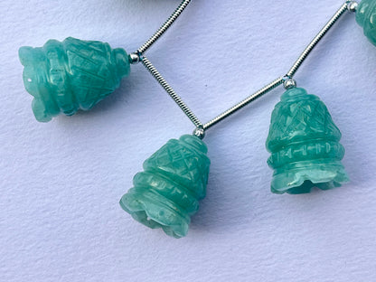 Amazonite Carving Bell Shape Beads