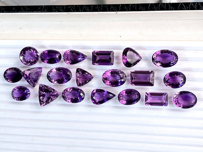 Brazilian Amethyst Mix shape loose gemstone Lot