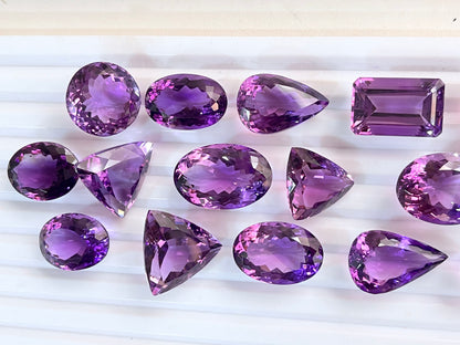 Brazilian Amethyst Mix shape loose gemstone Lot