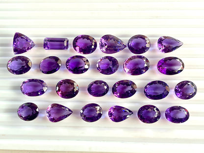 Brazilian Amethyst Mix shape loose gemstone Lot