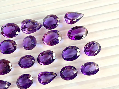 Brazilian Amethyst Mix shape loose gemstone Lot