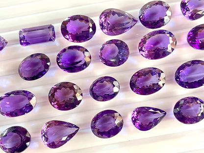 Brazilian Amethyst Mix shape loose gemstone Lot