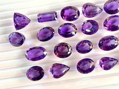 Brazilian Amethyst Mix shape loose gemstone Lot