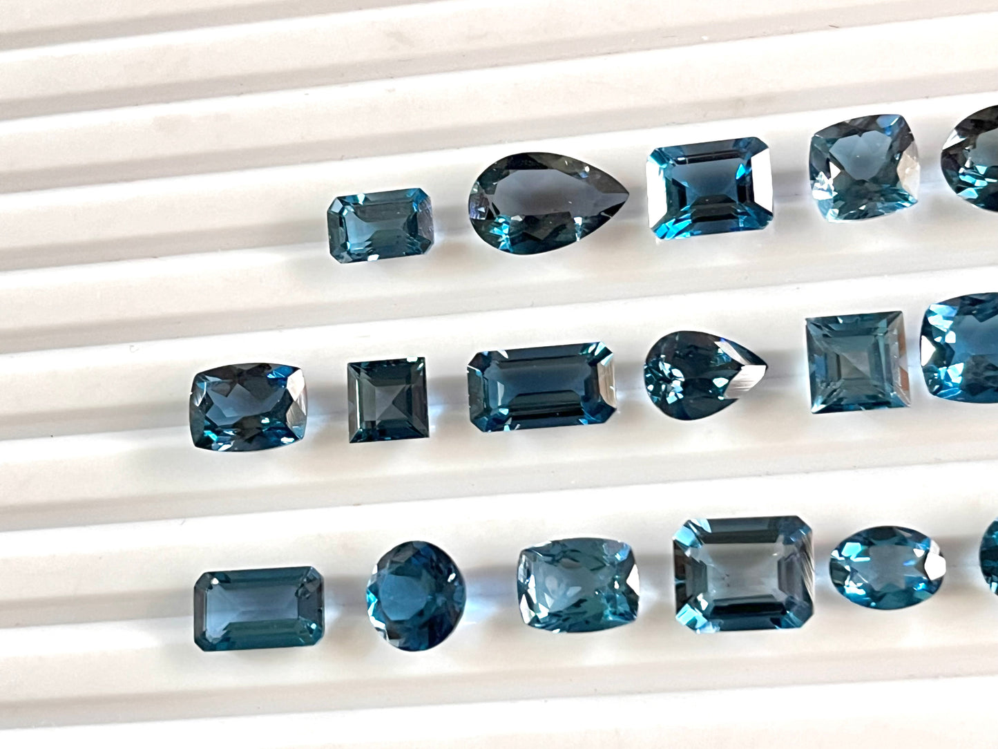 Exclusive! AAA London Blue Topaz Mix shape loose gemstone Lot