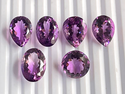 Excellent Quality Intense Brazilian Amethyst Mix shape loose gemstone Lot