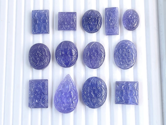 Natural Tanzanite Carving Lot