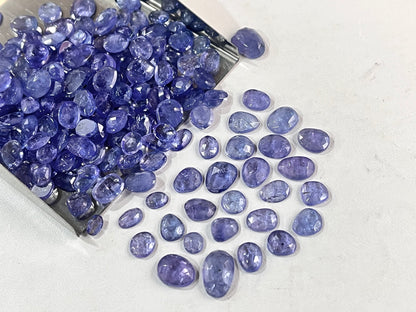 Tanzanite mix shape rose cut gemstone lot