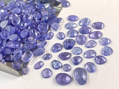 Tanzanite mix shape rose cut gemstone lot