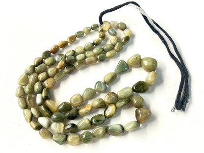 Natural Cat's Eye Chrysoberyl Smooth Tumble beads