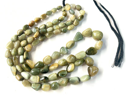 Natural Cat's Eye Chrysoberyl Smooth Tumble beads