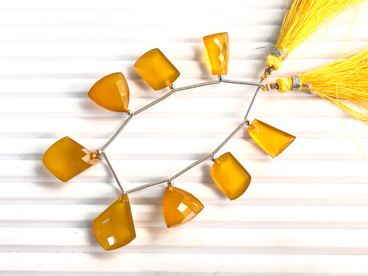 Yellow Onyx Faceted Mix Shape Cut stone Beads