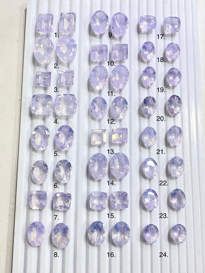 Exclusive! AAA Lavender Quartz Pair