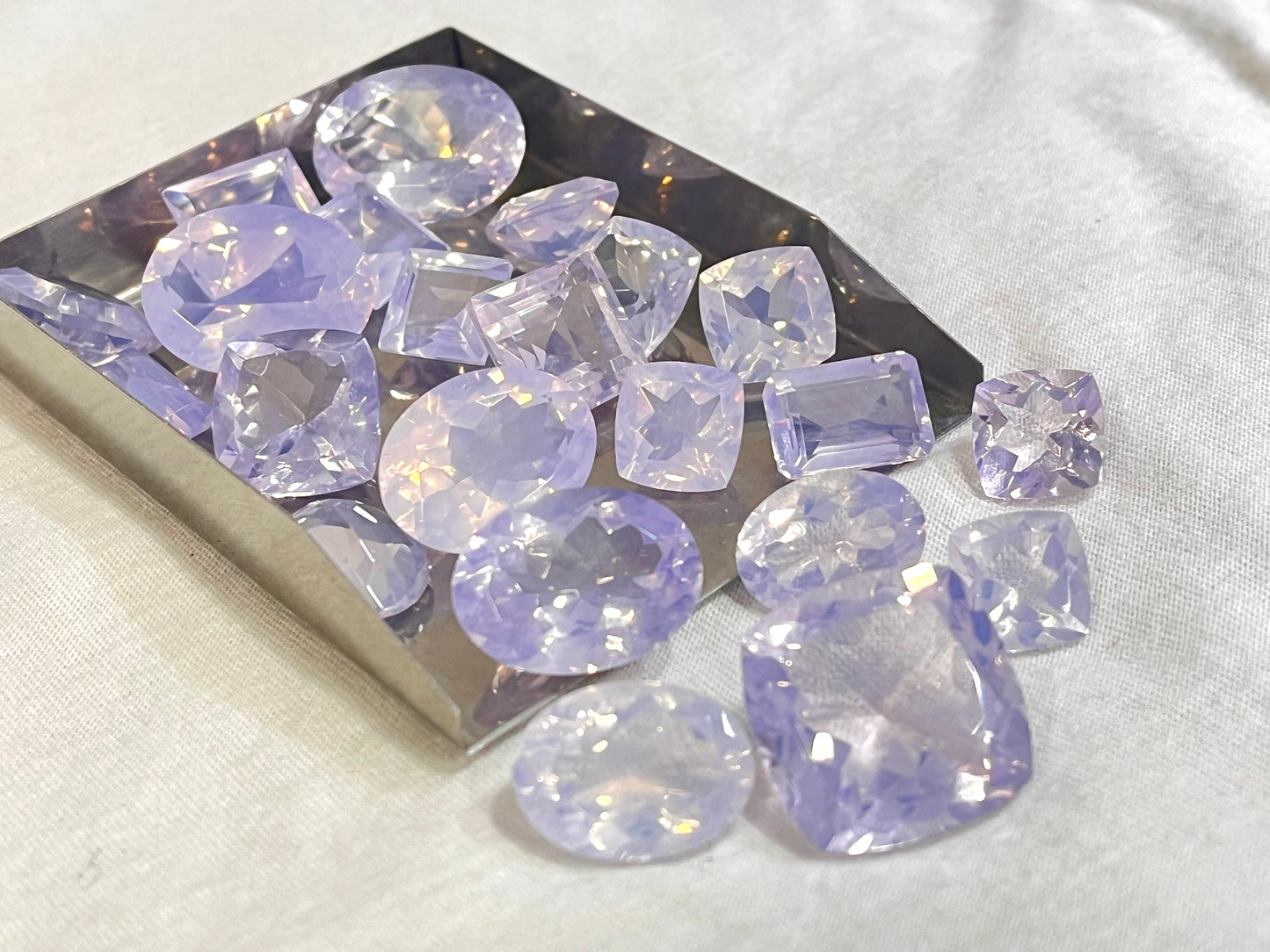 Exclusive! AAA Lavender Quartz Pair