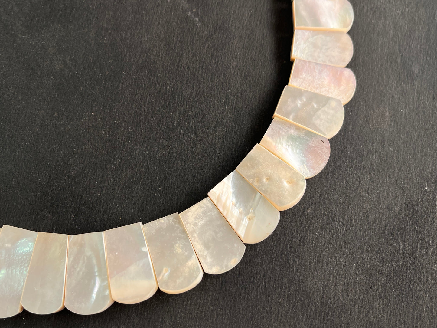 Natural Mother of Pearl Bib Necklace, Cleopatra Egyptian Necklace, Fancy Beach Jewelry, Pearl Choker Handmade Length Adjustable Necklace