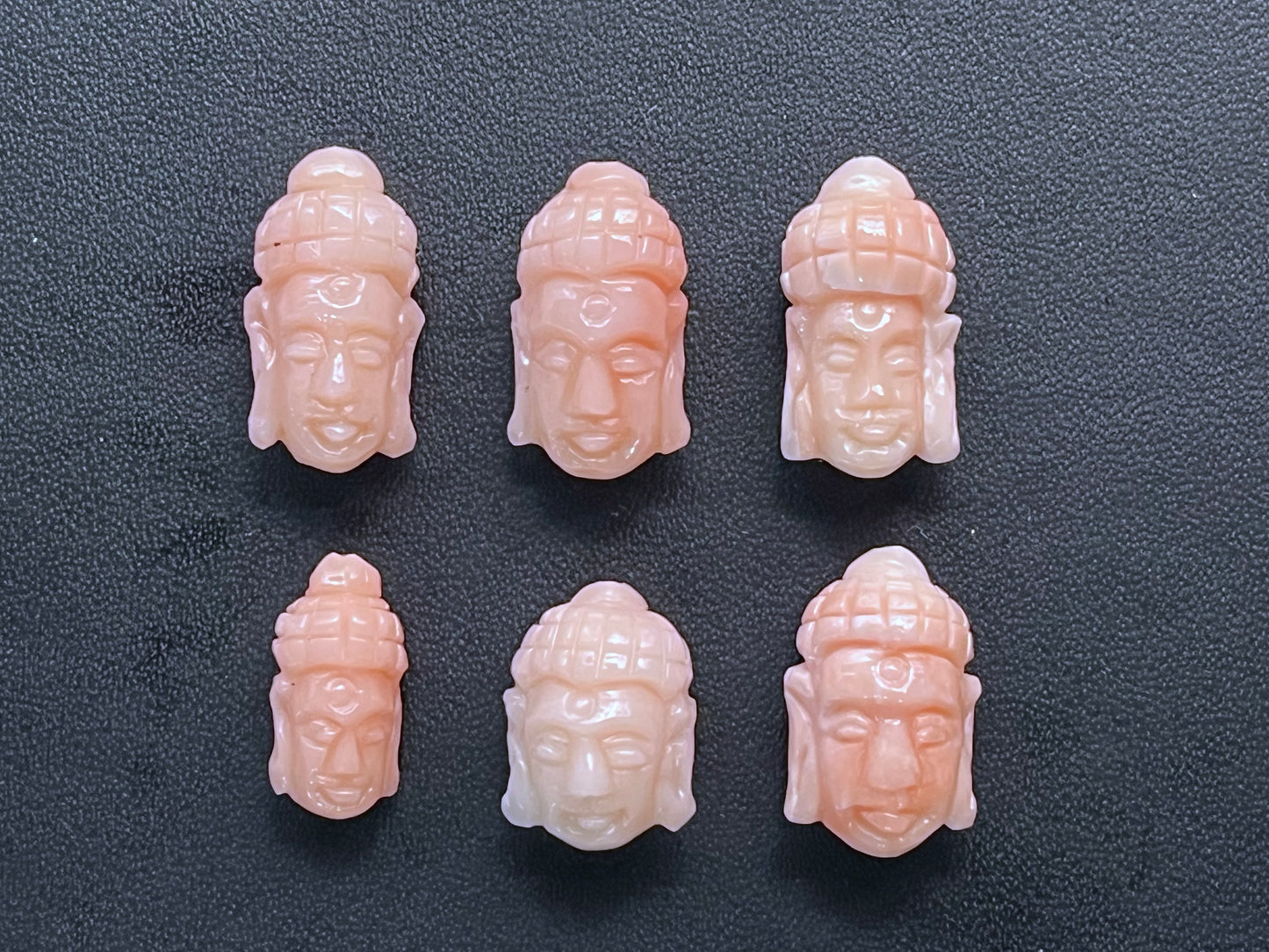 Natural Japanese Pink Coral Hand carved Buddha face, Coral Charm, Buddha Pendant, Carved Coral for Pendant making, Buddha Coral pendant