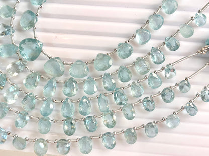 Natural Aquamarine Cut stone Beads