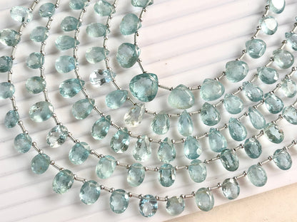 Natural Aquamarine Cut stone Beads