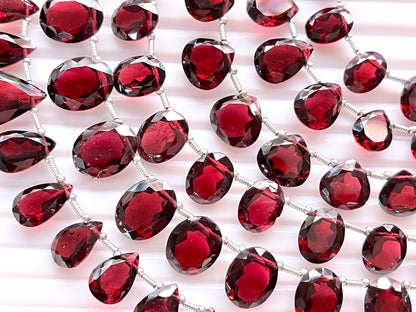 Natural Rhodolite Garnet Cut Stone Beads