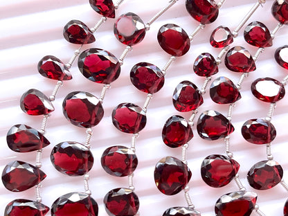 Natural Rhodolite Garnet Cut Stone Beads