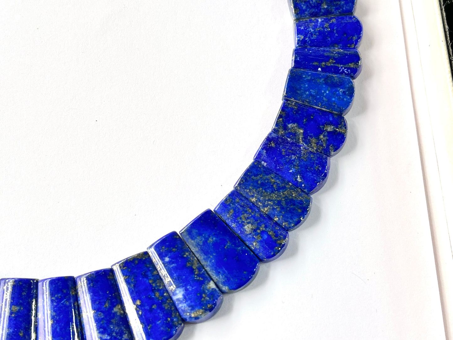 Natural Lapis Lazuli Bib Necklace, Cleopatra Egyptian Necklace, Fancy Beach Jewelry, AAA Lapis Lazuli Choker Handmade Necklace