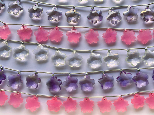 Sakura Flower Beads, Cherry Blossom Crystal Beads