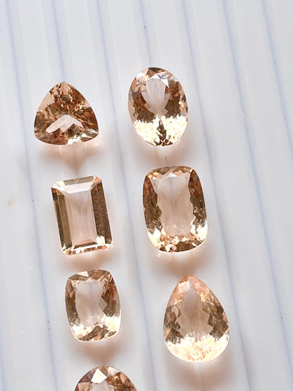 Exclusive! Peach Morganite Mix shape loose gemstone