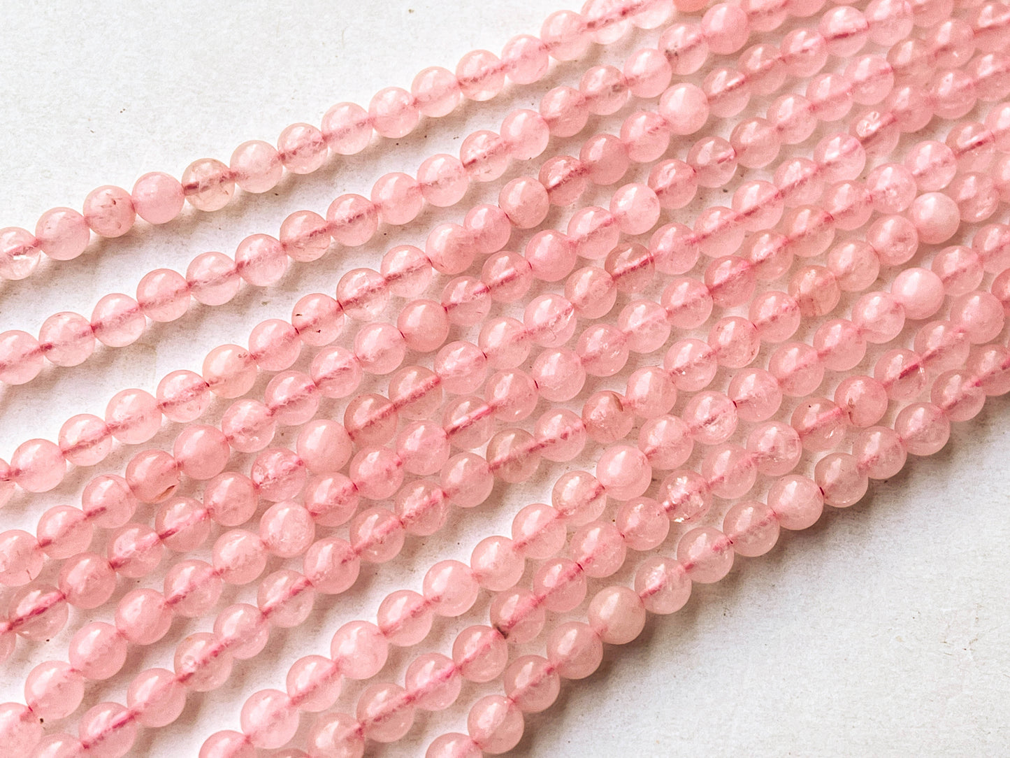 Rose Quartz Smooth Spherical shape beads