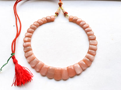 Natural Peach Moonstone Bib Necklace, Cleopatra Egyptian Necklace, Fancy Beach Jewelry, Moonstone Choker Handmade Length Adjustable Necklace