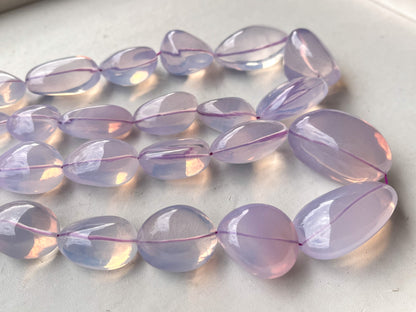 AAA Natural Lavender Quartz Smooth Big Tumble Shape Clear Quality Beads