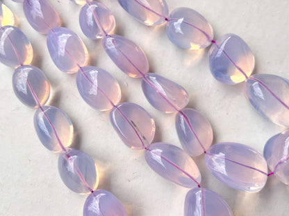 AAA Natural Lavender Quartz Smooth Big Tumble Shape Clear Quality Beads