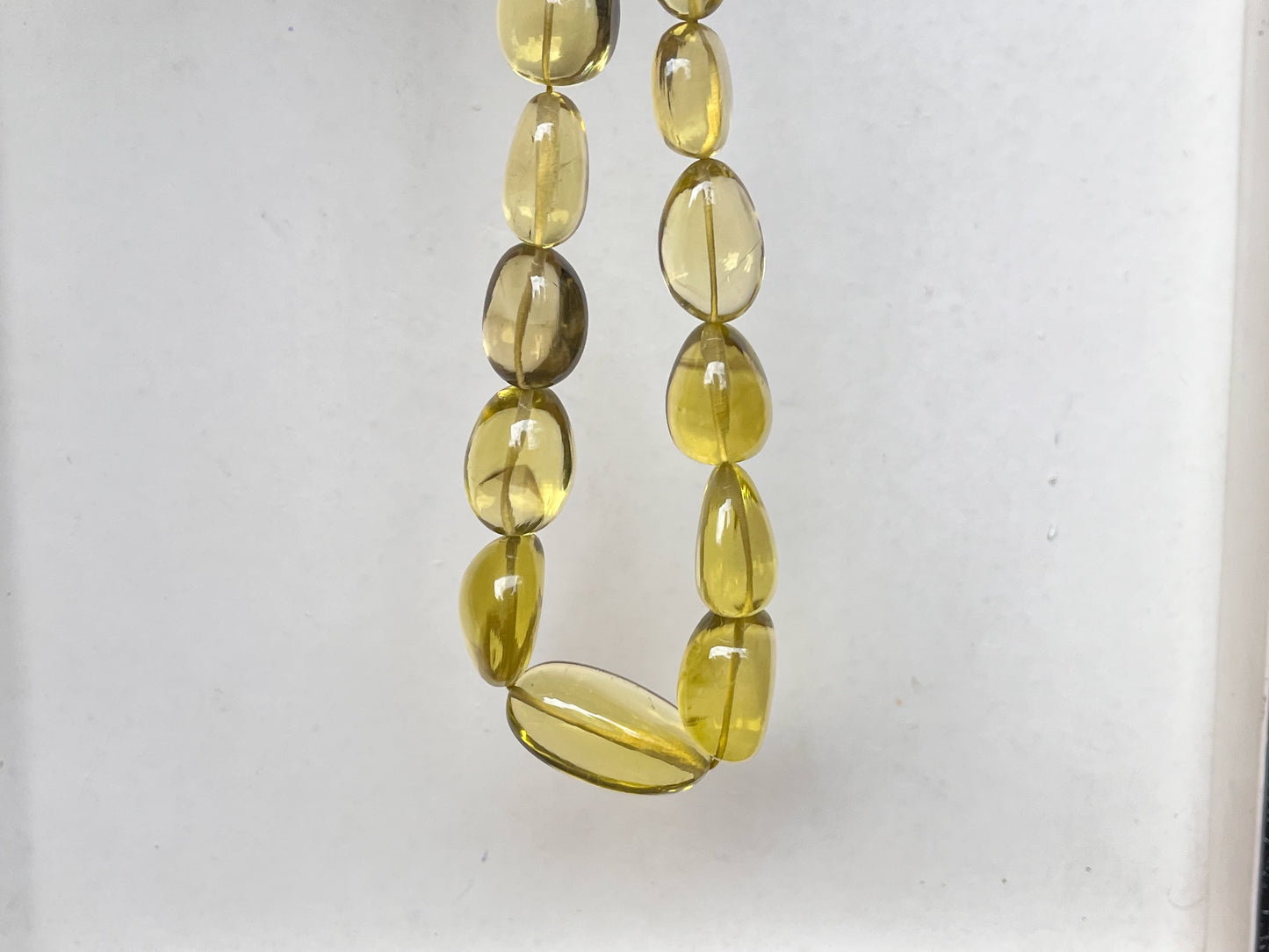 AA Natural Lemon Quartz Smooth Big Tumble Shape Clear Quality Beads