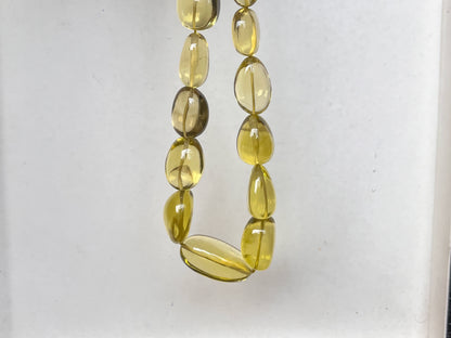 AA Natural Lemon Quartz Smooth Big Tumble Shape Clear Quality Beads