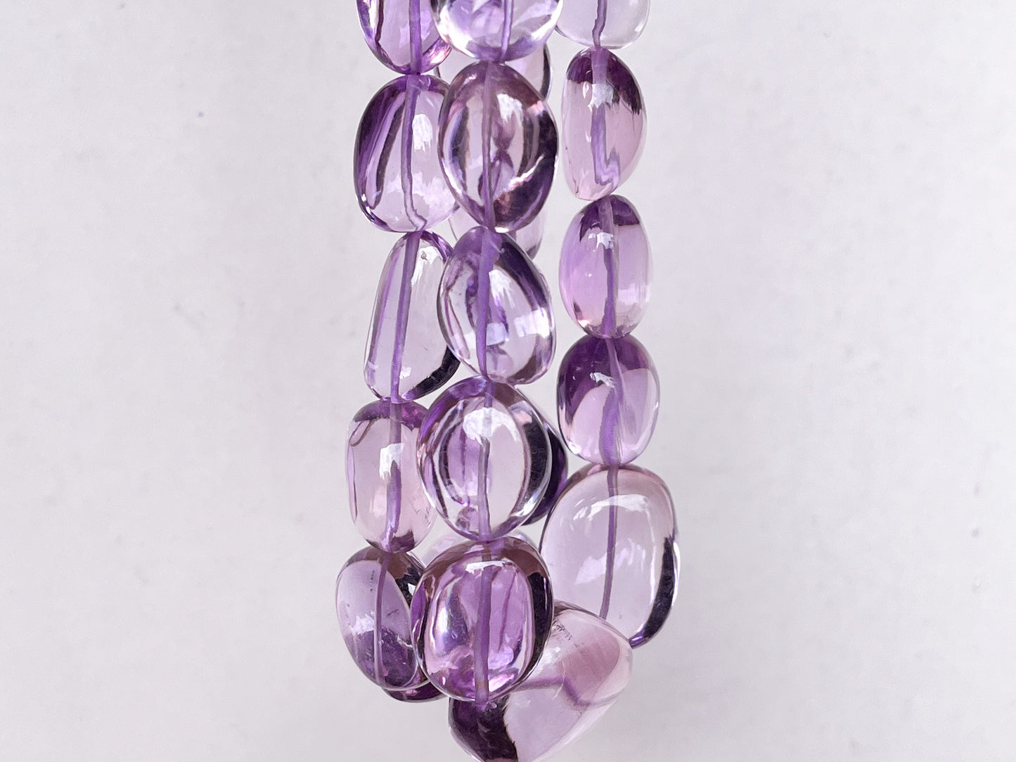 AAA Natural Pink Amethyst Smooth Big Tumble Shape Clear Quality Beads