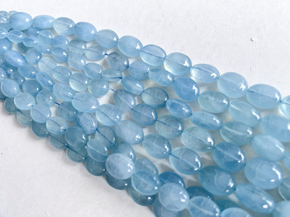 AAA Milky Aquamarine Smooth Tumble Shape Beads