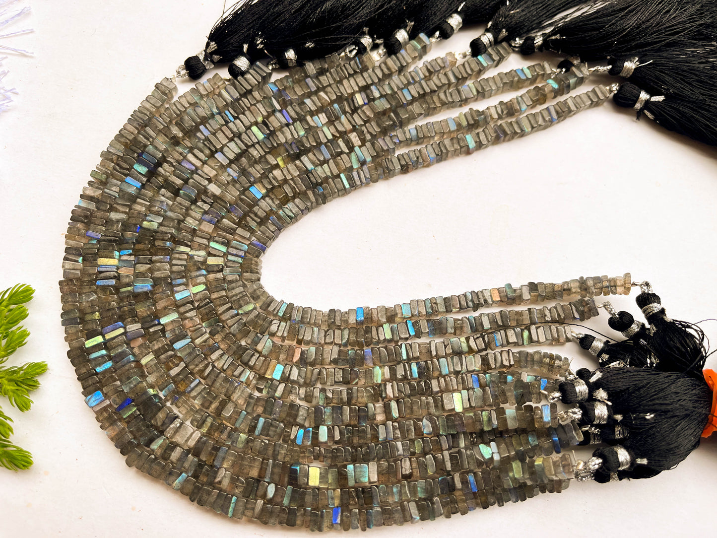 Labradorite Square Heishi shape beads Beadsforyourjewelry