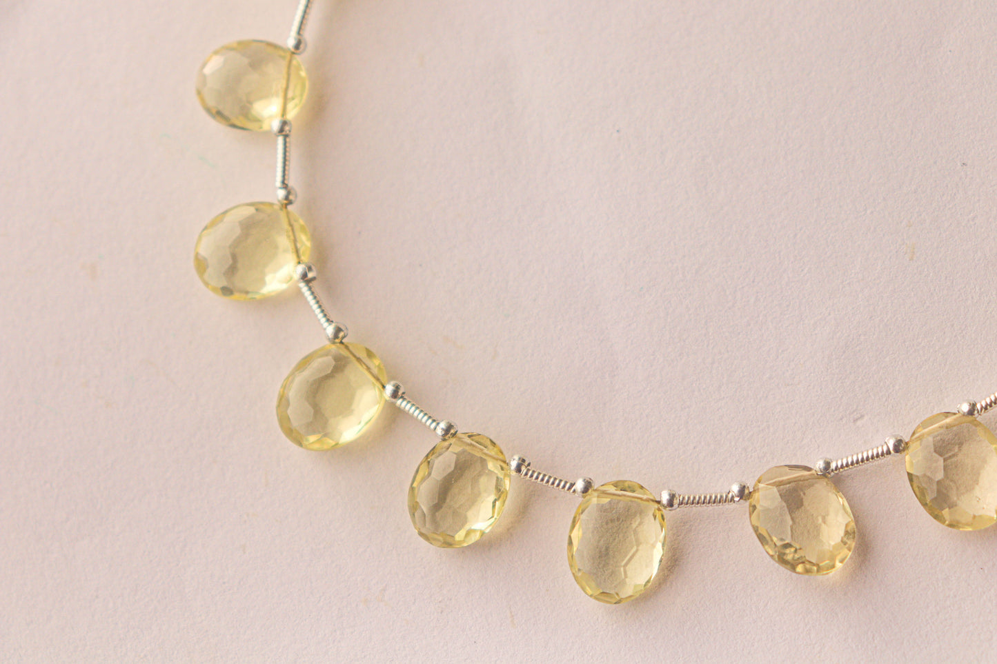 Lemon Quartz Oval Shape Beads Beadsforyourjewelry