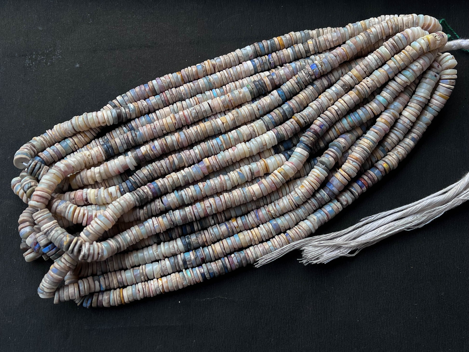 Natural  Australian Opal Smooth Beads Beadsforyourjewelry