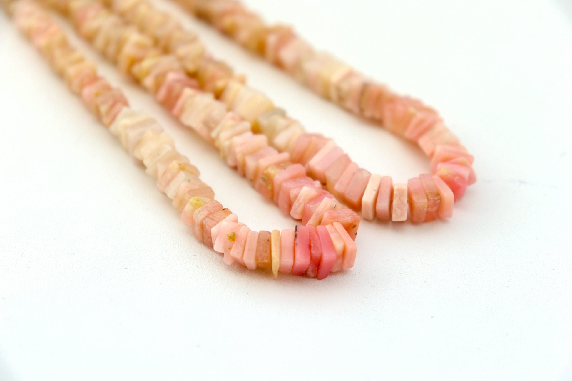 Pink Opal Beads Smooth Square shape Heishi beads, 6mm, Pink opal beads,  Opal Gemstone beads for Jewelry making 16 inch long Beadsforyourjewelry