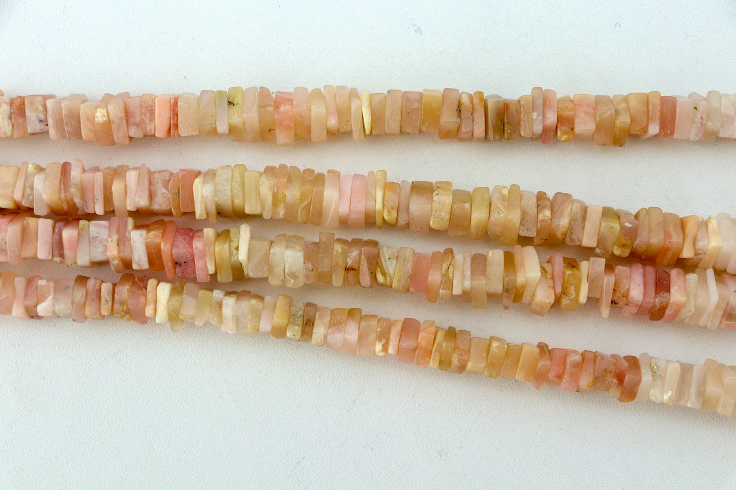 Pink Opal Beads Smooth Square shape Heishi beads, 6mm, Pink opal beads,  Opal Gemstone beads for Jewelry making 16 inch long Beadsforyourjewelry