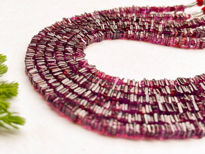 Rhodolite Heishi shape beads Beadsforyourjewelry