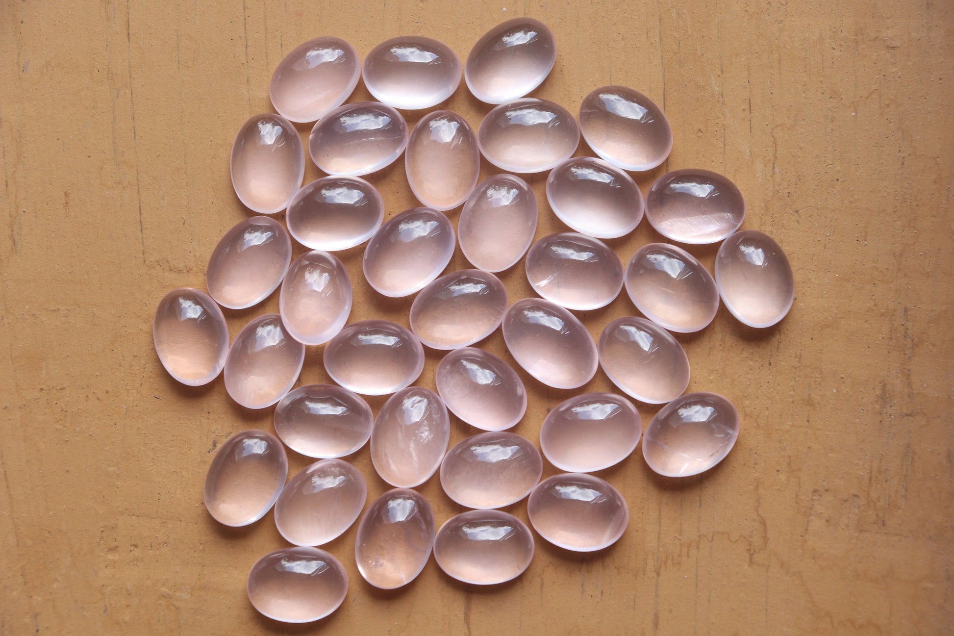 Rose Quartz Cabochon gemstone Oval Shape Hand Polished Rose Quartz Loose Gemstone,  Rose Quartz for jewelry Size 12x16 mm Beadsforyourjewelry