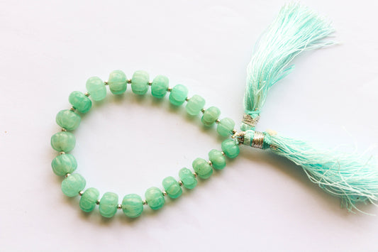 Amazonite Beads Carved Melons