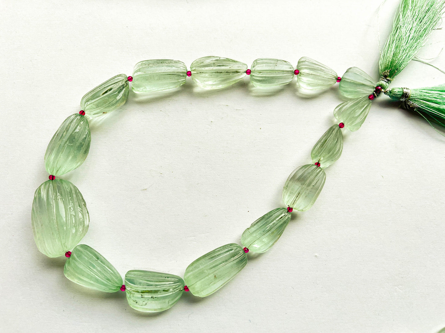 Natural Green Fluorite Uneven Shape Carved Nugget Beads, Green Fluorite carving beads, 12x18mm to 18x26mm, 14 Inch String, 15 Pieces