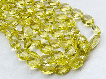 Natural Lemon Quartz  beads for Necklace making