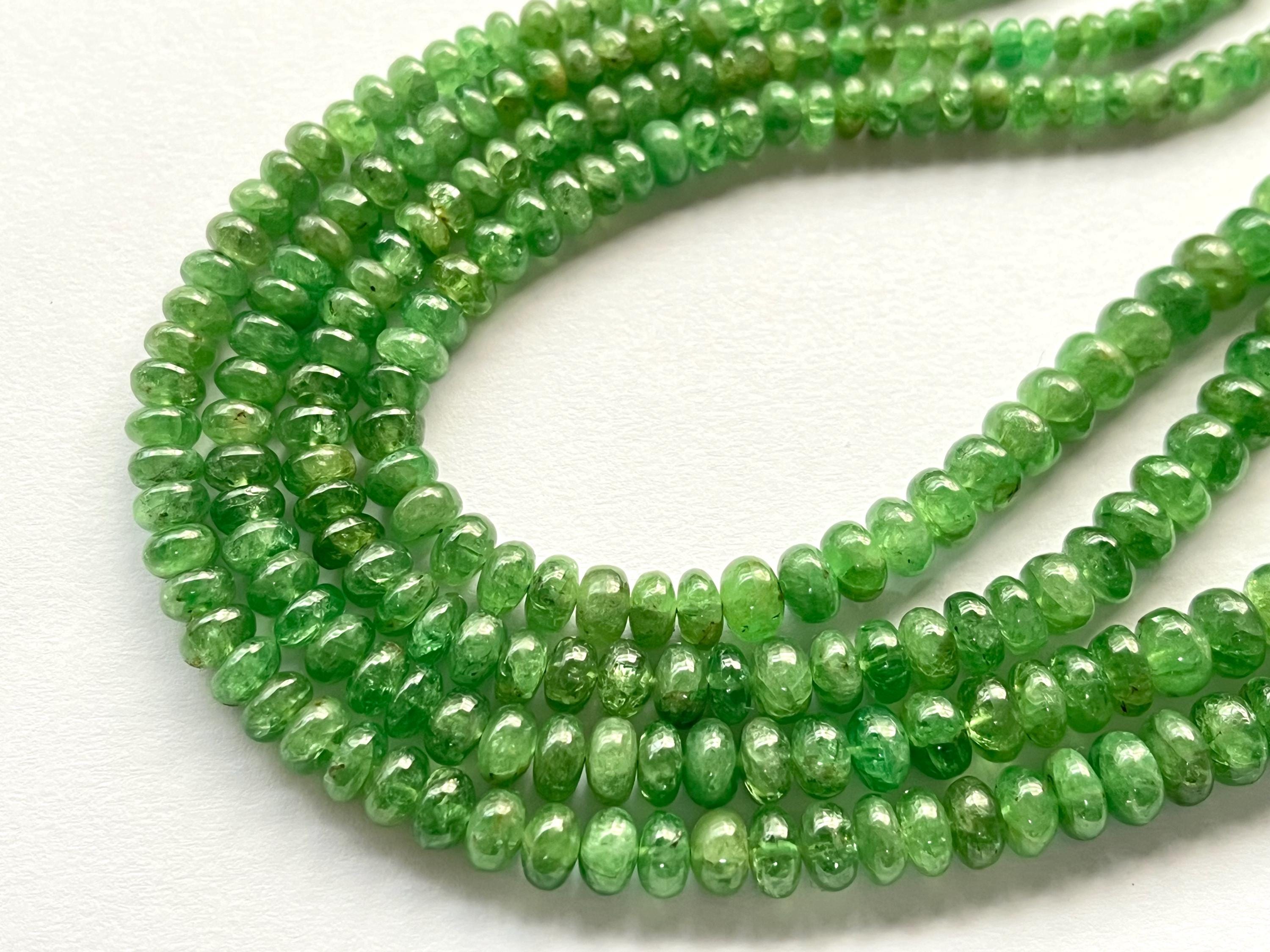 Pack of 3 Strands Moss Green Tsavorite Faceted Beads , Moss Green outlet Tsavorite Rondelle Beads ,Sold By Strand ,3-4 mm ,BL44JJE03