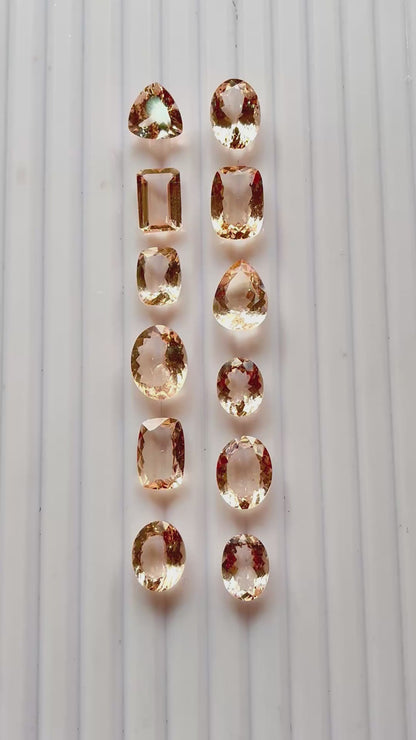 Exclusive! Peach Morganite Mix shape loose gemstone